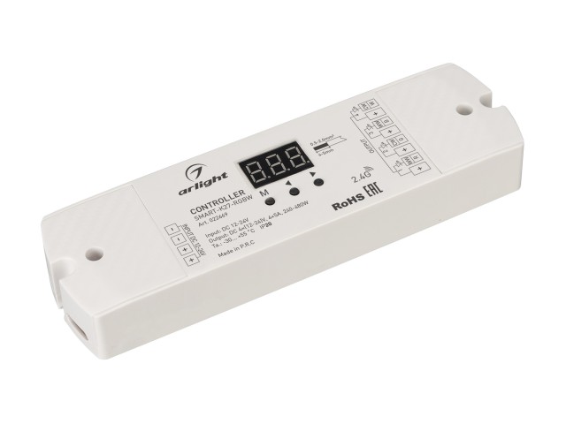 Контроллер SMART-K27-RGBW (12-24V, 4x5A, 2.4G) (Arlight, IP20 Пластик, 5 лет) фото:7
