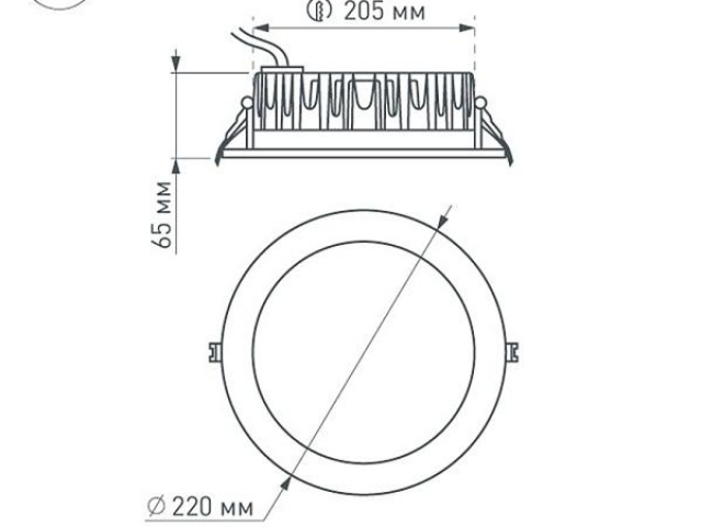 Светодиодный светильник LTD-220WH-FROST-30W Day White 110deg (Arlight, IP44 Металл, 3 года) фото:16
