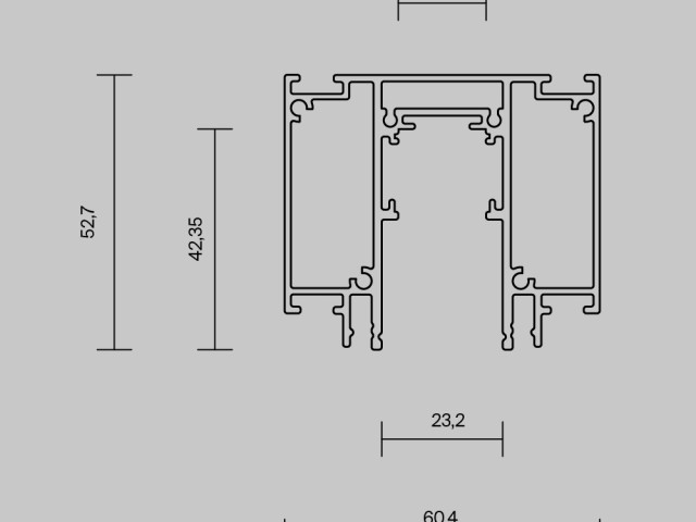 Шинопровод встраиваемый для натяжного потолка Technical TRX034D-422W фото:3