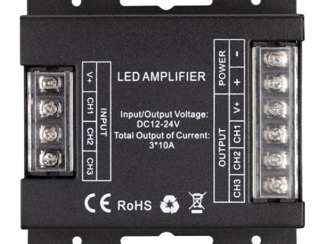 Усилитель ARL-5022-RGB (12-24V, 3x10A, 360-720W) (Arlight, IP20 Металл, 3 года) фото:13