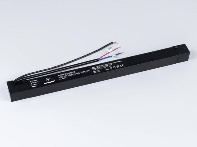 Блок питания ARV-SP-48200-MAG-VIBE-BK (48V, 4.1A, 200W) (Arlight, IP20 Пластик, 5 лет) фото:1