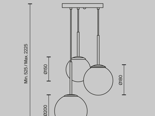 Подвесной светильник Maytoni MOD321PL-03W фото:3