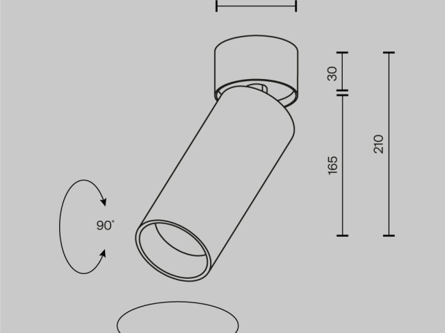 Потолочный светильник Technical C055CL-L20W2.7-3-4K-M-B фото:9