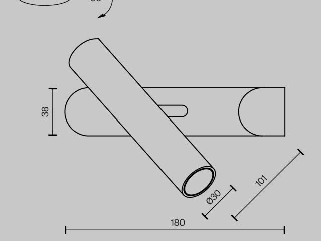 Настенный светильник (бра) Maytoni MOD442WL-L8BS3K фото:3