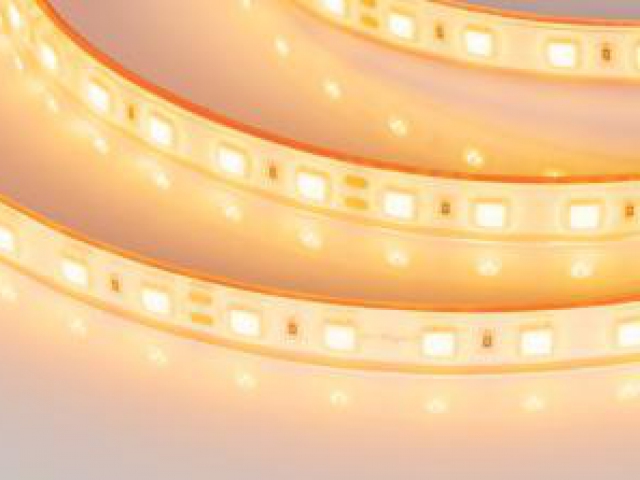 Лента RTW 2-5000PGS 24V Yellow 2x (5060, 300 LED, LUX) (Arlight, 14.4 Вт/м, IP67) фото:2