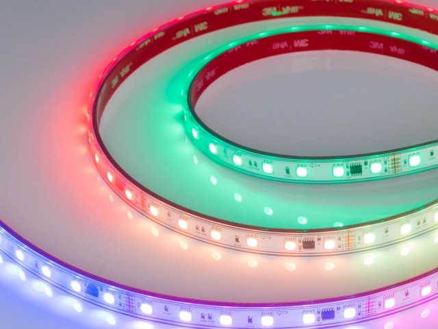 Лента герметичная DMX-PS-B60-12mm 24V RGB-PX6 (14 W/m, IP67, 5060, 5m) (Arlight, -) фото:3