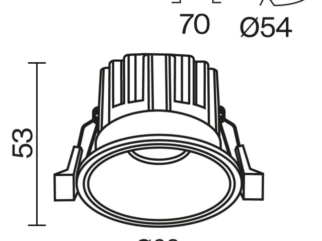 Встраиваемый светильник Technical DL058-7W2.7K-B фото:49