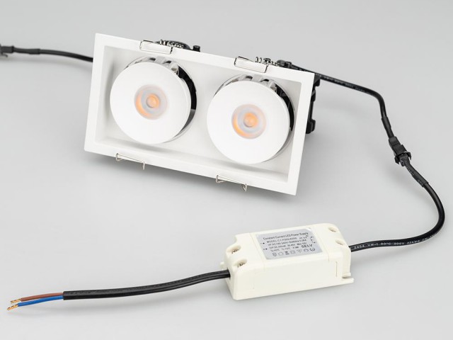 Светильник CL-SIMPLE-S148x80-2x9W Warm3000 (WH, 45 deg) (Arlight, IP20 Металл, 3 года) фото:4