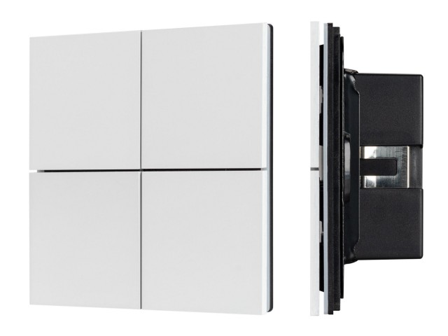 INTELLIGENT ARLIGHT Кнопочная панель KNX-304-23-IN White (BUS, Frameless) (IARL, IP20 Металл, 2 года) фото:4