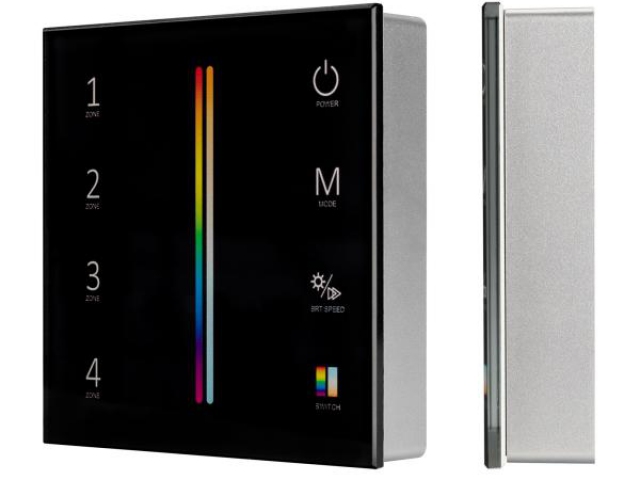 Панель Sens SMART-P55-MULTI Black (3V, 4 зоны, 2.4G) (Arlight, IP20 Пластик, 5 лет) фото:9