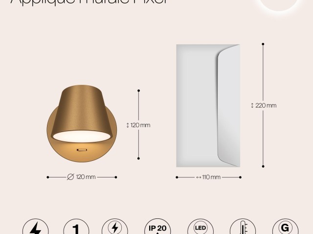 Настенный светильник (бра) Maytoni MOD421WL-L6BS3K фото:9