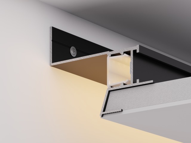 Профиль СEIL-S18-SHADOW-SIDE-3000 BLACK (Arlight, Алюминий) фото:2