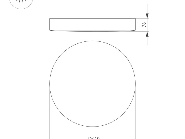 Светильник SP-FLOWER-R410-32W Warm3000 (BK, 110 deg, 230V) (Arlight, IP54 Пластик, 3 года) фото:1