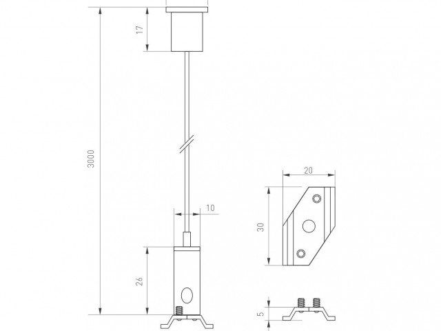 Подвес MAG-HANG-25-L3000 (SL) (Arlight, Металл) фото:4