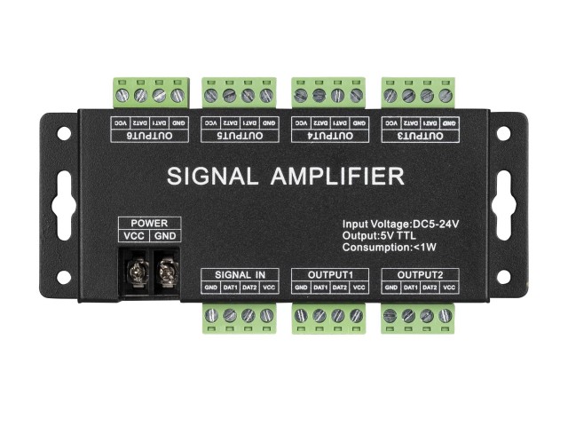 Усилитель сигнала LN-SPI-6CH (5-24V) (Arlight, IP20 Металл, 1 год) фото:5
