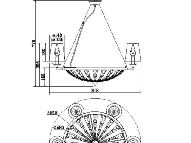 Подвесной светильник Maytoni H021PL-06CH фото:1