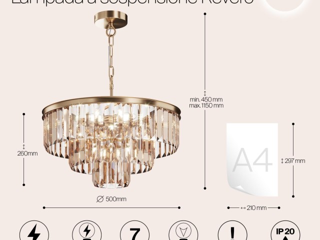 Подвесной светильник Maytoni MOD085PL-07BS фото:15