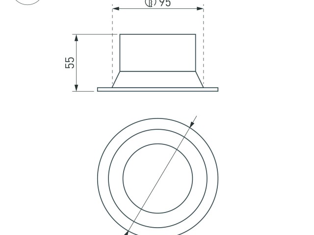 Светильник MS-BREEZE-BUILT-R104-12W Day4000 (WH, 90 deg, 230V) (Arlight, IP20 Металл, 3 года) фото:6
