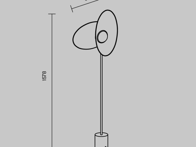 Напольный светильник (торшер) Maytoni MOD396FL-L10W3K фото:1