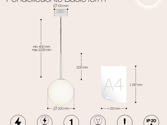 Подвесной светильник Maytoni MOD321PL-01W1 фото:2