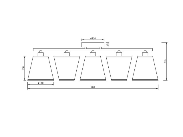 Люстра Freya FR5128PL-05W фото:1