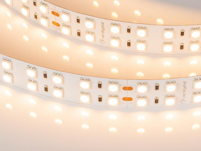 Лента RT 2-5000 24V Warm3000 2x2 (5060, 720 LED, LUX) (Arlight, 34.4 Вт/м, IP20) фото:8