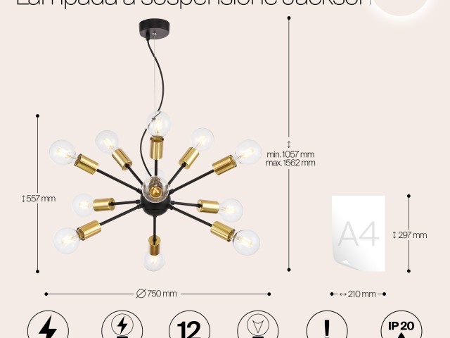 Подвесной светильник Maytoni T546PL-12B фото:4