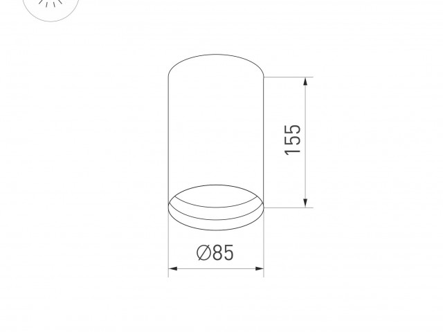 Корпус SP-POLO-SURFACE-R85 (WH, 1-3, 350mA) (Arlight, IP20 Металл, 3 года) фото:35