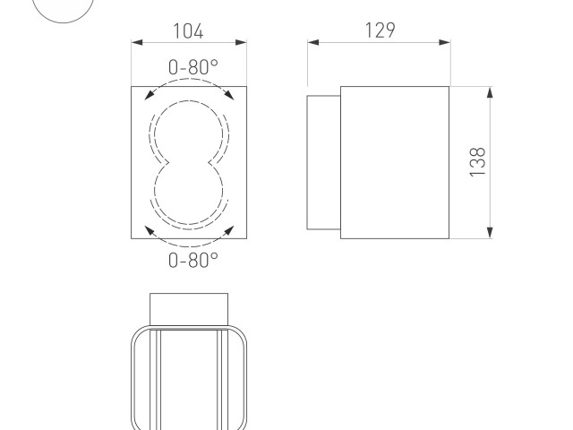 Светильник LGD-Wall-Vario-J2B-12W Warm White (Arlight, IP54 Металл, 3 года) фото:27