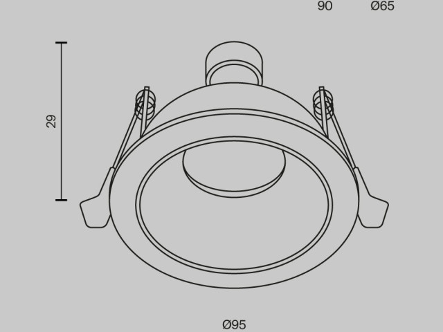 Встраиваемый светильник Technical DL126-GU10-WB фото:1