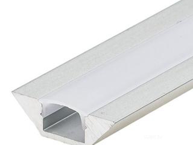 Профиль с экраном ALU-CORNER-2000 ANOD+FROST (Arlight, Алюминий) фото:2