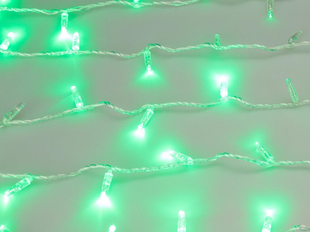 Светодиодная гирлянда ARD-STRING-CLASSIC-1000-CLEAR-100LED-PULSE Green (230V, 7W) (Ardecoled, IP65) фото:2