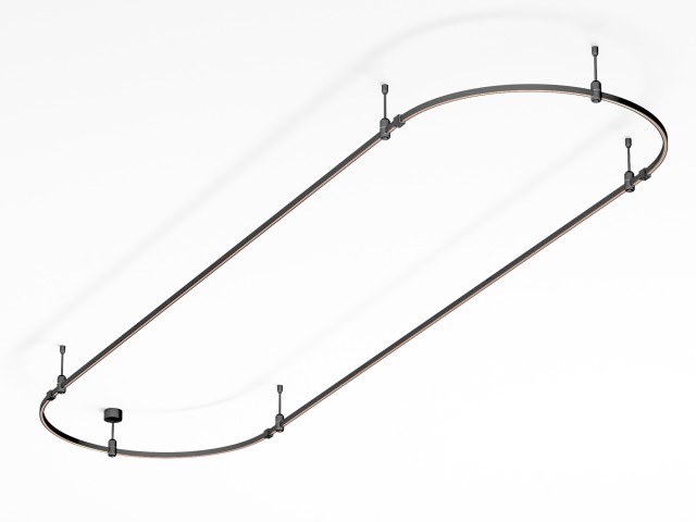 Основание ART-APRIORI-OVAL-ROD-200-3000x1000 (BK) (Arlight, IP20 Металл, 3 года) фото:3