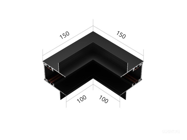 Соединительный элемент HOKASU OneLine Edgeless (L2/RAL9005) фото:2