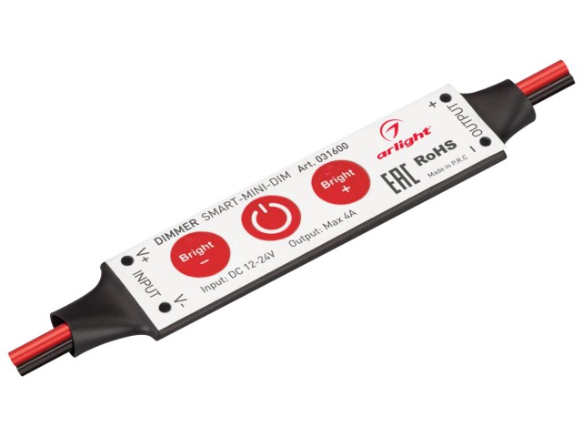 Диммер SMART-MINI-DIM (12-24V, 1x4A) (Arlight, IP20 Пластик, 5 лет) фото:2
