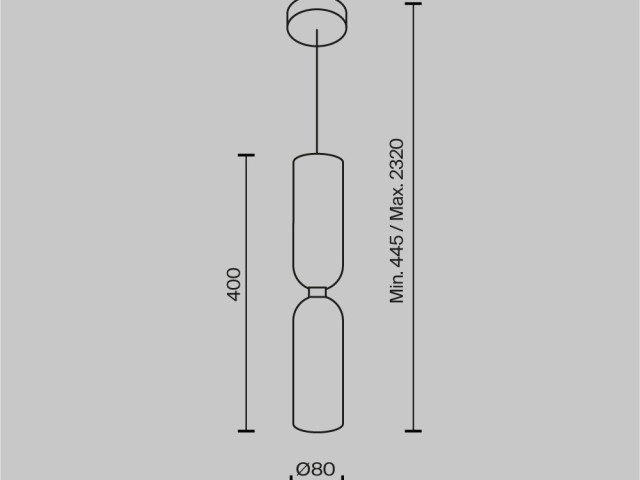 Подвесной светильник Maytoni MOD177PL-01B фото:1