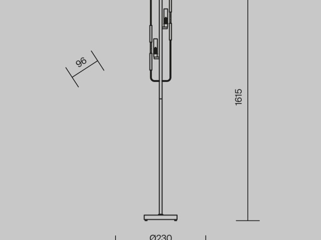 Напольный светильник (торшер) Maytoni MOD099FL-02G фото:19