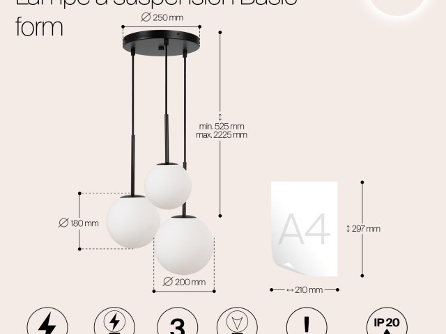 Подвесной светильник Maytoni MOD321PL-03B фото:10