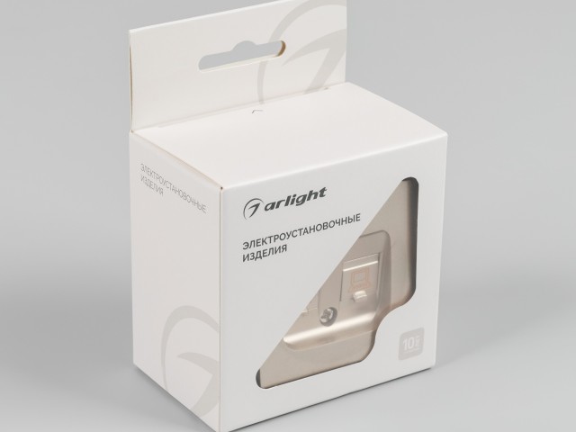 Механизм компьютерной розетки двойной SCT-MPC2-PL-GD-V (RJ-45, CAT6) (Arlight, -) фото:5