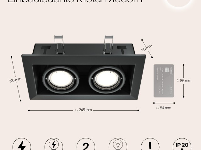 Встраиваемый светильник Technical DL008-2-02-B фото:4