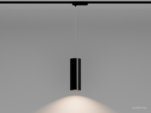 Подвесной трековый светильник HOKASU Tube Hang TR2 (55-320/ral9003 – 10w/5090/10deg) фото:5
