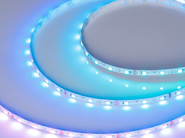 Лента SPI-RZ-F60-6mm 12V RGB-PX1-BPT (7 W/m, IP20, 3535, 5m) (Arlight, -) фото:4