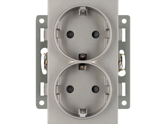 Механизм электрической розетки SCT-MEUD-PL-GR (250V, 16A) (Arlight, -) фото:1