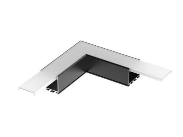 Угол PLS-LOCK-H25-L90 BLACK (с экраном MAT-L) (Arlight, Металл) фото:3