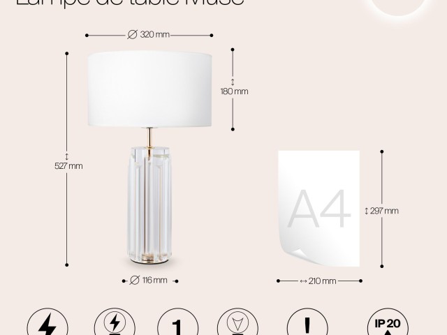 Настольный светильник Maytoni MOD304TL-01G фото:9