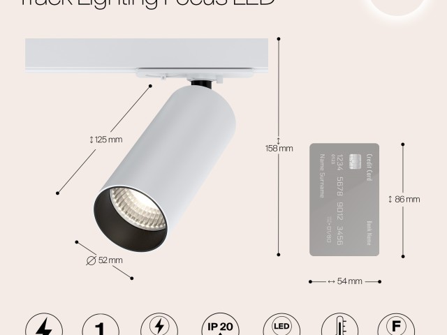 Трековый светильник Technical TR021-1-12W3K фото:3