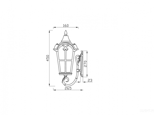 Настенный светильник (бра) Outdoor O413WL-01BZ1 фото:13