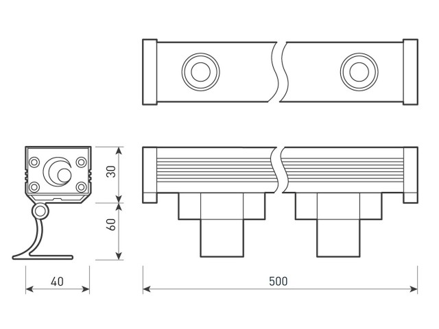 Светодиодный прожектор AR-LINE-500M-12W-220V Day (Grey, 30 deg) (Arlight, IP65 Металл, 3 года) фото:11