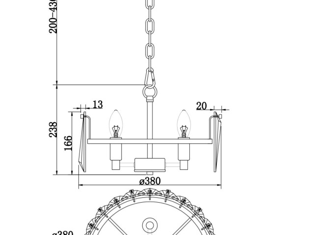 Подвесной светильник Maytoni MOD043PL-04CH фото:13