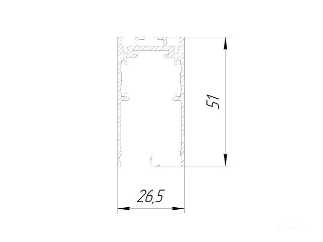 Магнитный встраиваемый Трек 6063 MagLine Фото:2